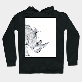 Rhino on the move Hoodie